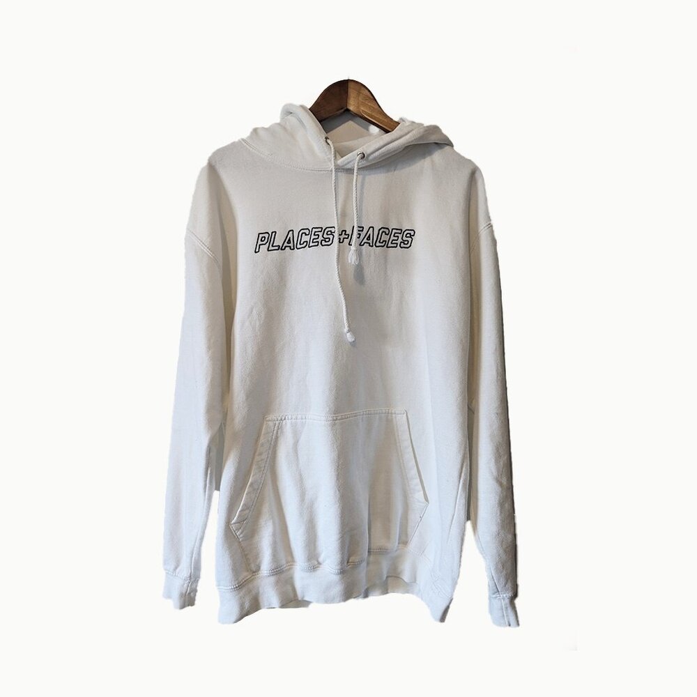 PLACES + FACES - Casual logo hoodie - Sz L